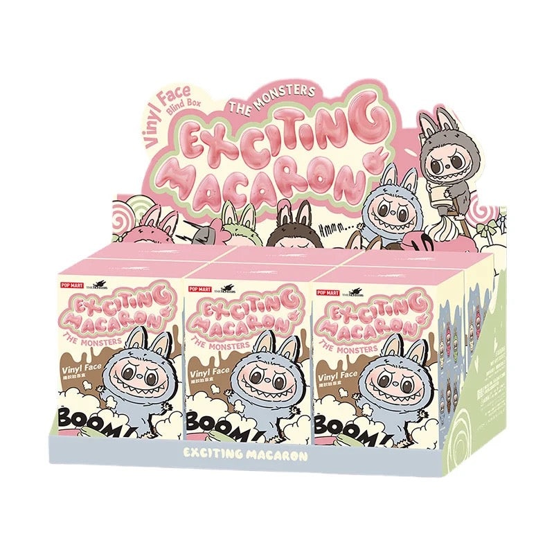 POP MART – Labubu – The Monsters – Tasty Macarons Vinyl Face – Full Box
