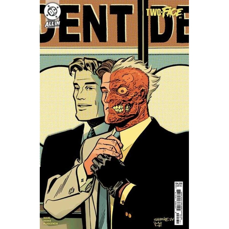 Two-Face #1 (Of 6) Cover C Chris Samnee Card Stock Variant
