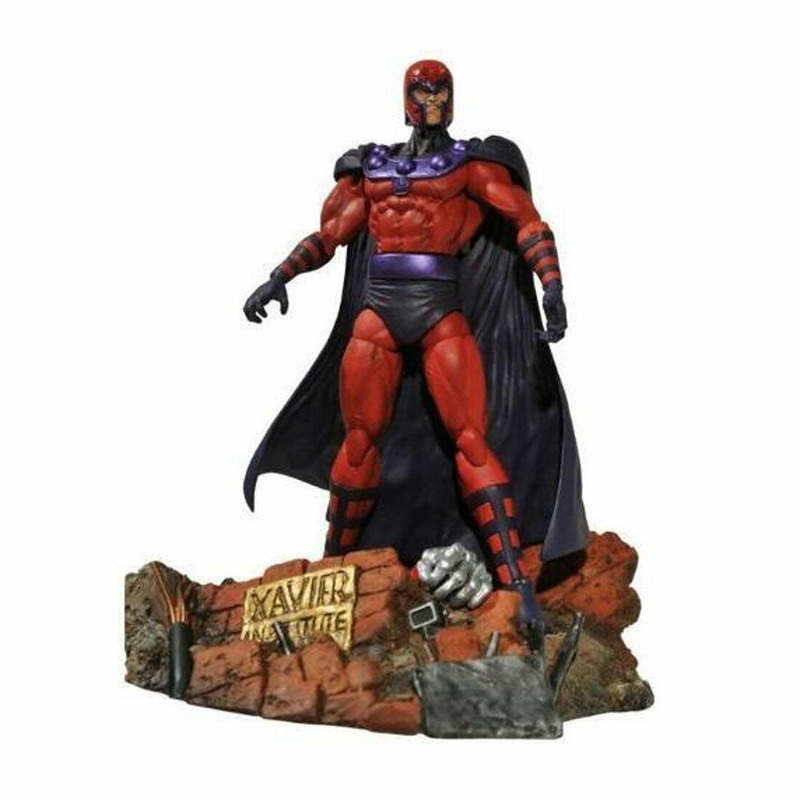 Diamond Select Toys Marvel Select Magneto, Plastic Made, 16 Points of Articulation, and Gabriel Marquez Sculpted 7-Inch Action Figure – **Signed**