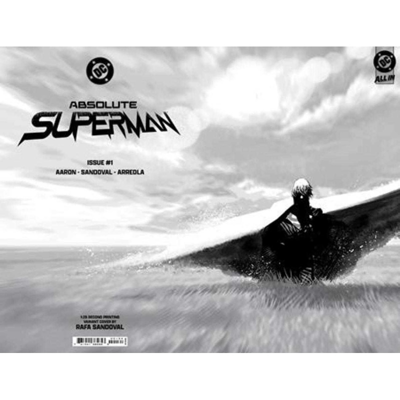 Absolute Superman #1 2nd Print Cover D 1 in 25 Rafa Sandoval Concept Wraparound Card Stock Variant