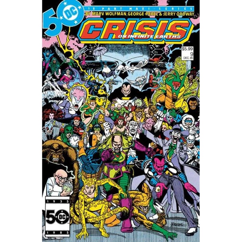 Crisis On Infinite Earths #9 Facsimile Edition Cover B George Perez Foil Variant