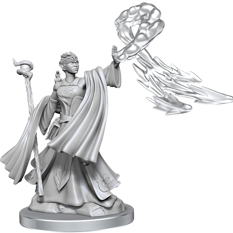 D&D Frameworks: Elf Wizard Female – Unpainted and Unassembled