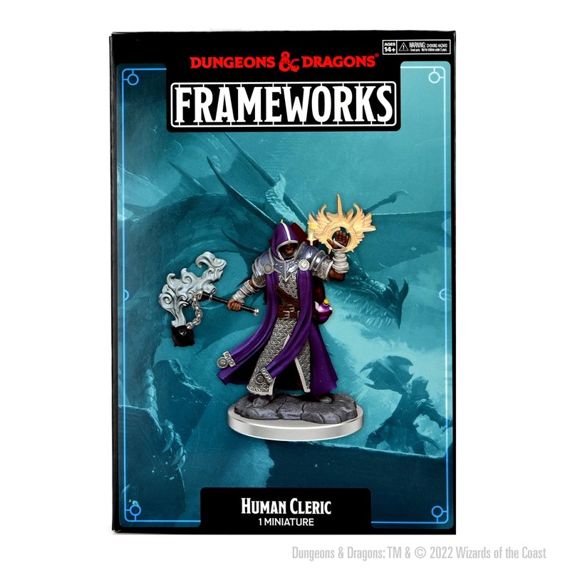 D&D Frameworks: Human Cleric Male – Unpainted and Unassembled