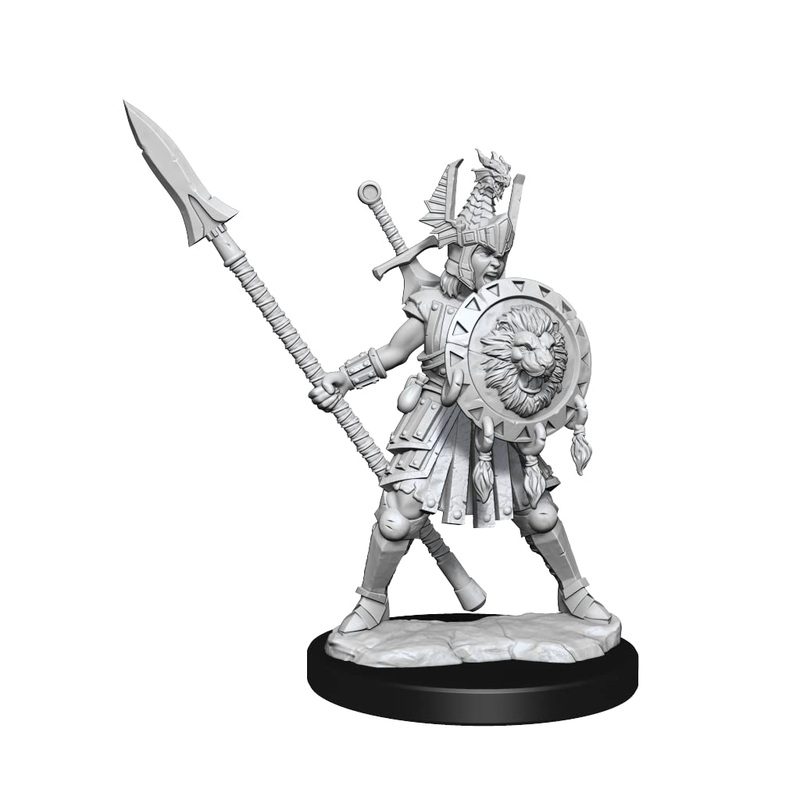 D&D Frameworks: Human Fighter Female – Unpainted and Unassembled