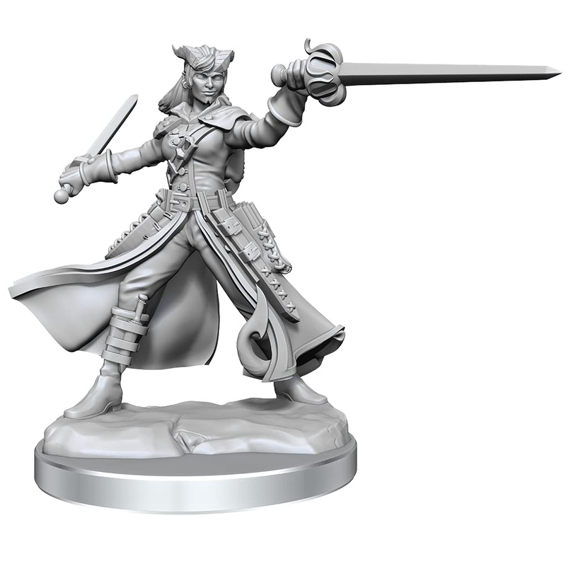 D&D Frameworks: Tiefling Rogue Female – Unpainted and Unassembled