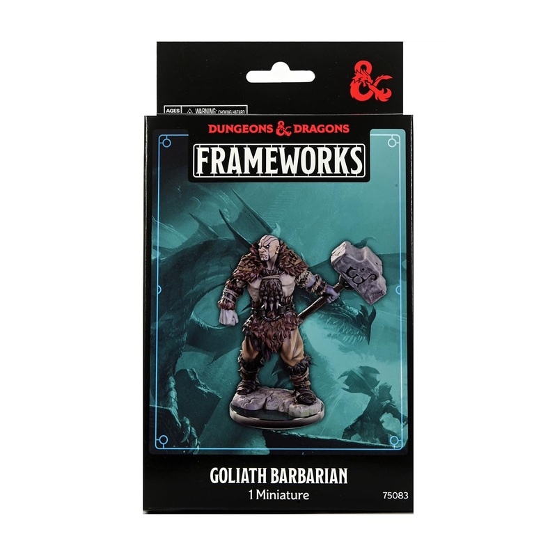 WizKids D&D Frameworks: Goliath Barbarian Male – Unpainted and Unassembled