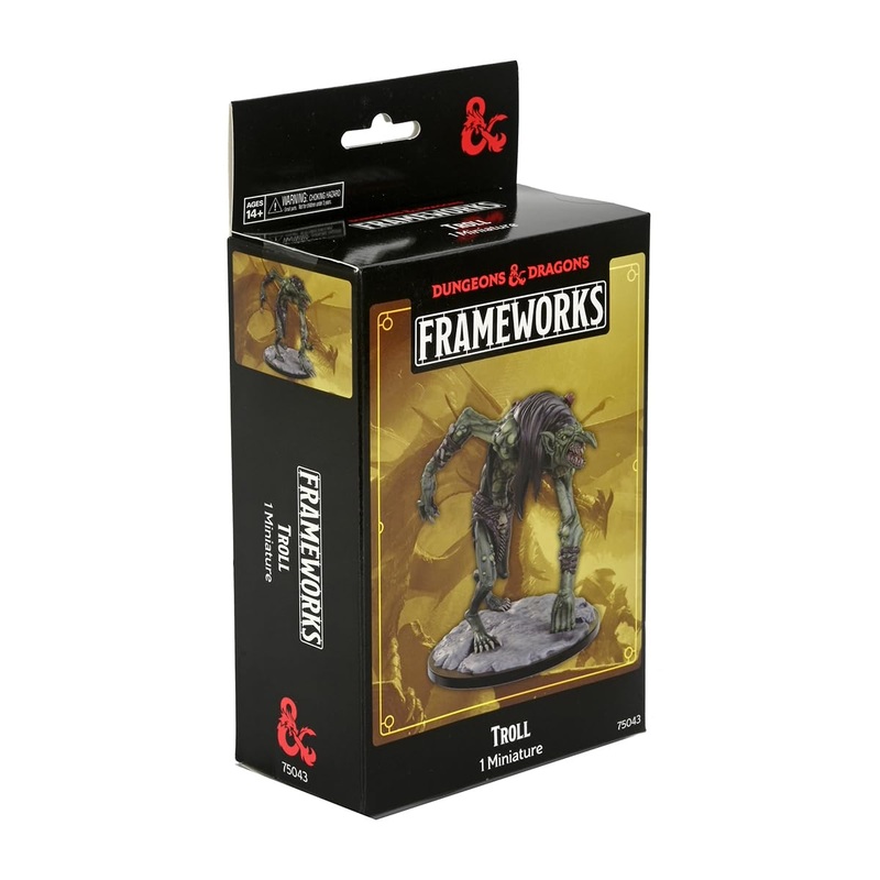 WizKids D&D Frameworks: Troll – Unpainted and Unassembled