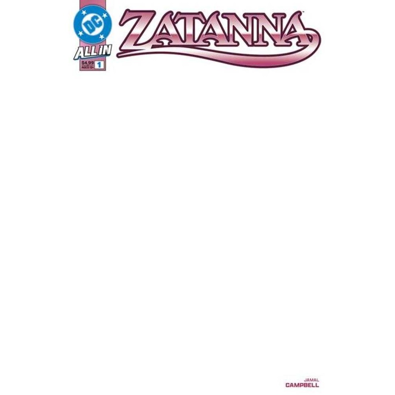 Zatanna #1 (Of 6) Cover E Blank Card Stock Variant