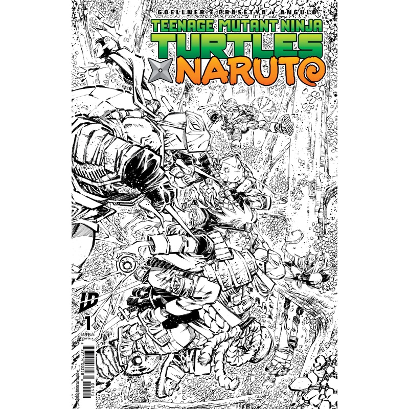 Teenage Mutant Ninja Turtles X Naruto #1 Variant Ri (10) (Corona Black & White) 2nd Print