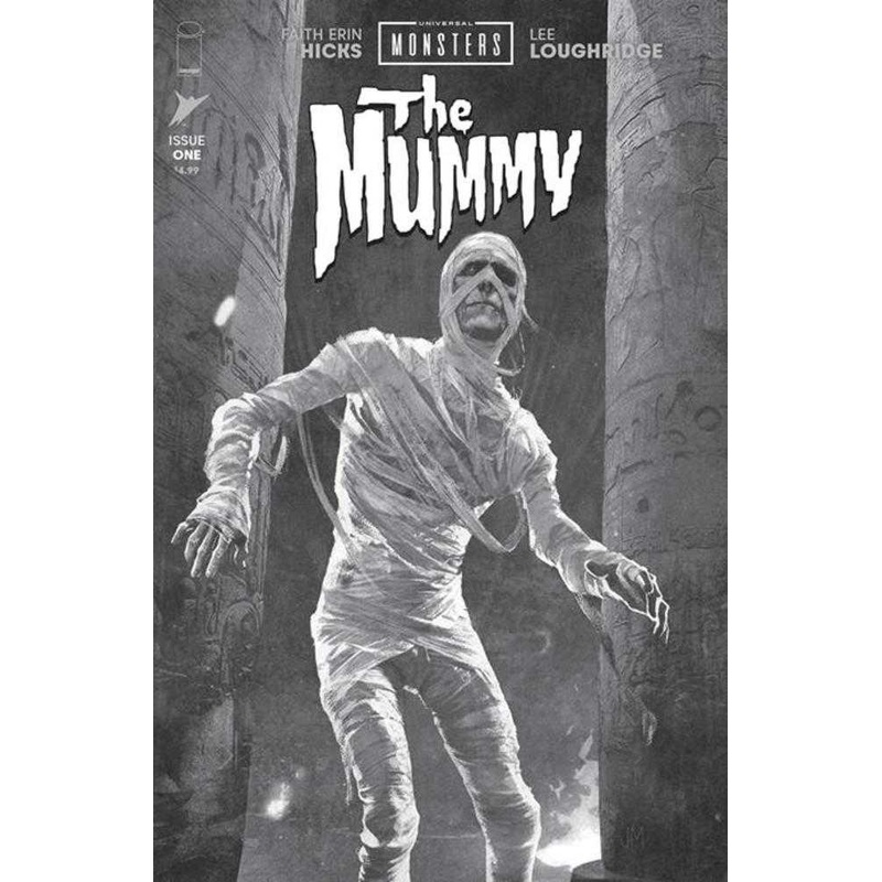 Universal Monsters The Mummy #1 (Of 4) Cover D 1 in 25 Joshua Middleton Classic Horror Black & White Variant