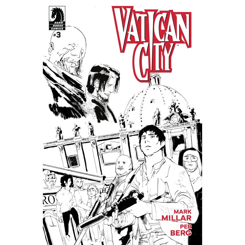 Vatican City #3 (Cover B) (Black & White) (Per Berg)